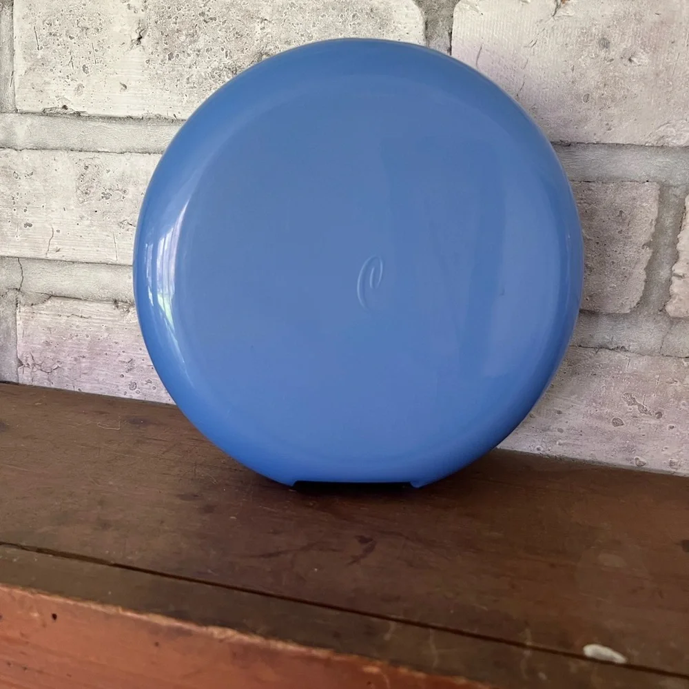 CABOODLES 5860 VINTAGE ROUND MIRROR MAKEUP CASE‎ BLUE